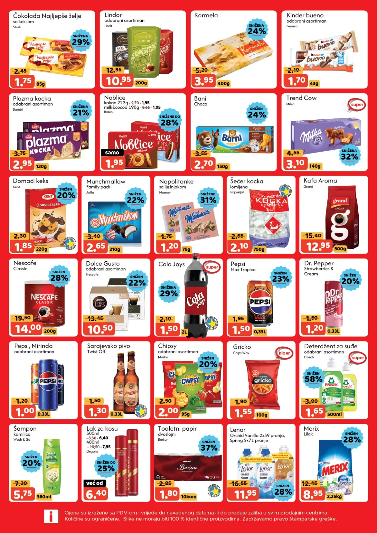 AMKO vikend akcija katalog strana 2 slatkiši kafa piće i kućna hemija