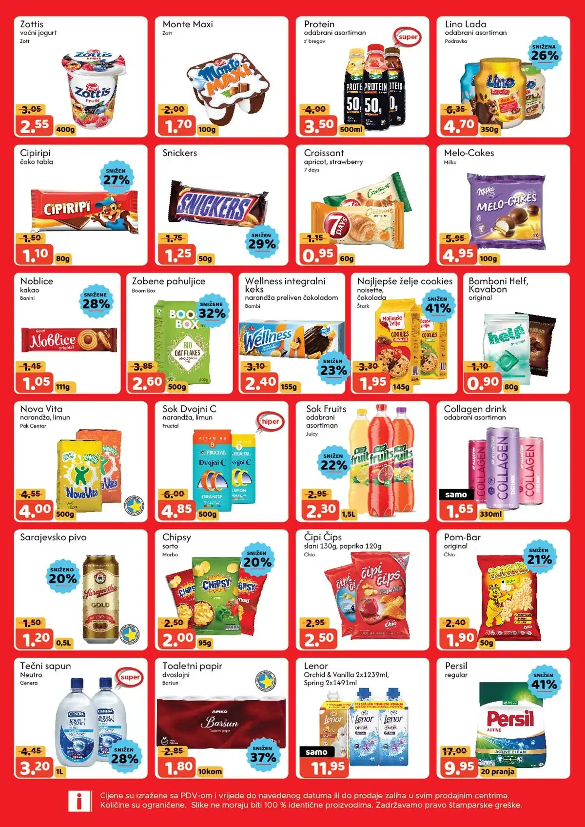 AMKO vikend akcija katalog Bosna i Hercegovina velika sniženja prehrane i kućnih potrepština do 20. aprila 2026 druga strana