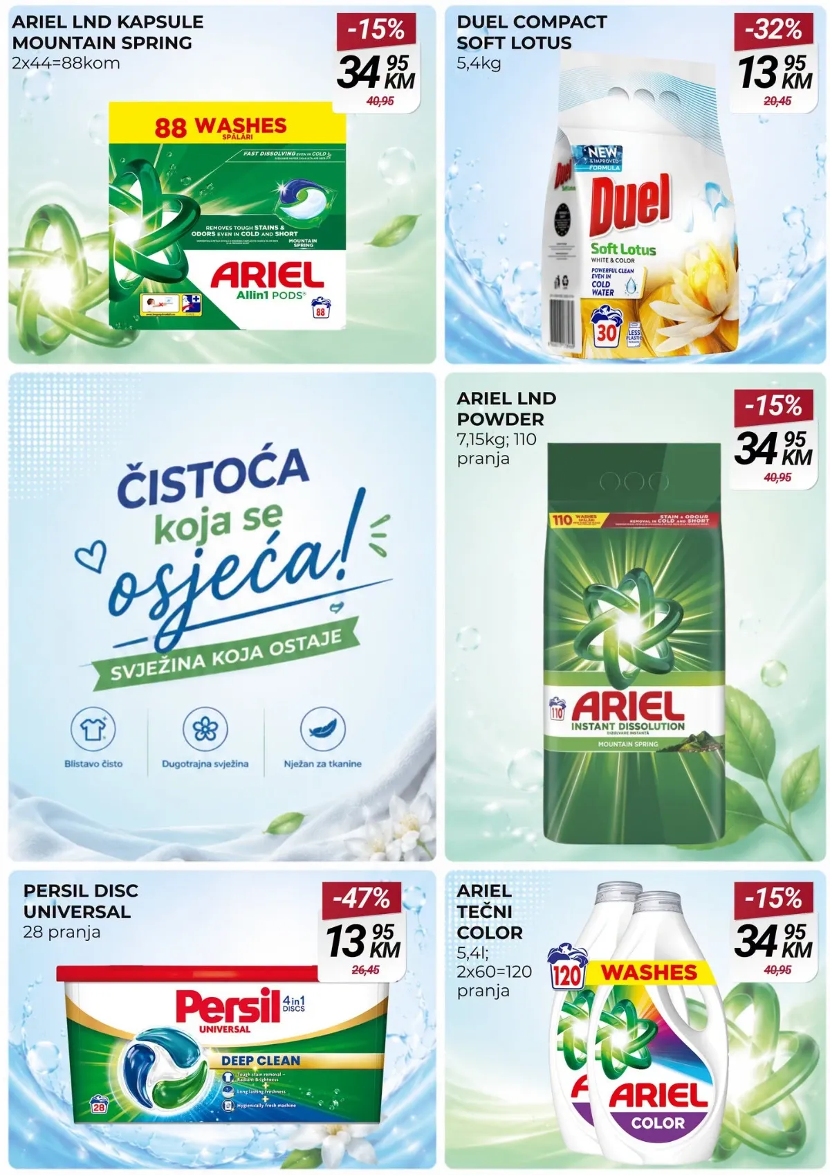 Belamionix katalog – Ariel deterdžent i Persil kapsule za veš na akciji