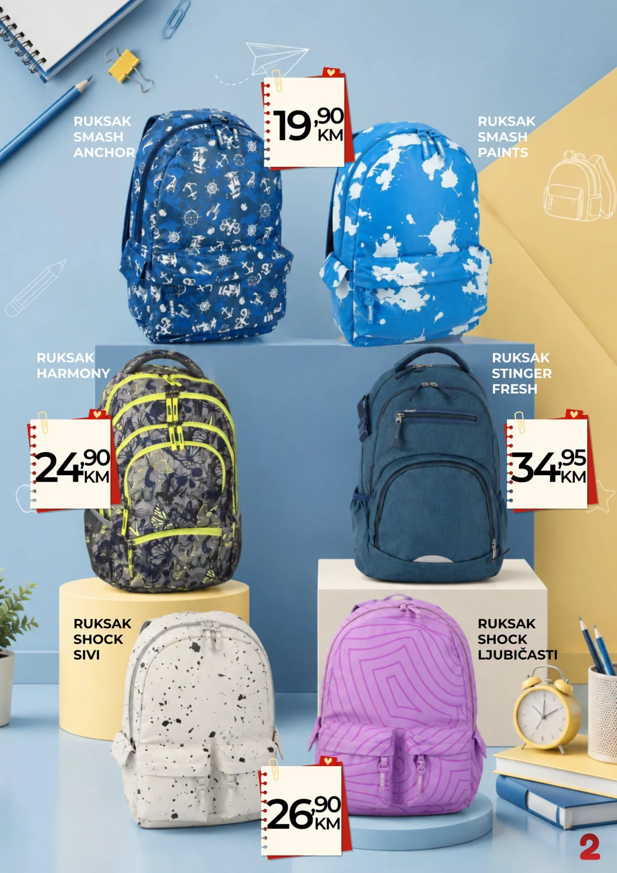 Belamionix Back to School akcija – ruksaci Smash, Harmony, Stinger i Shock