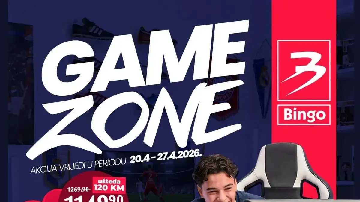 Bingo GAME ZONE akcija sniženja do 27.04.2026 gaming oprema konzole igrice katalog