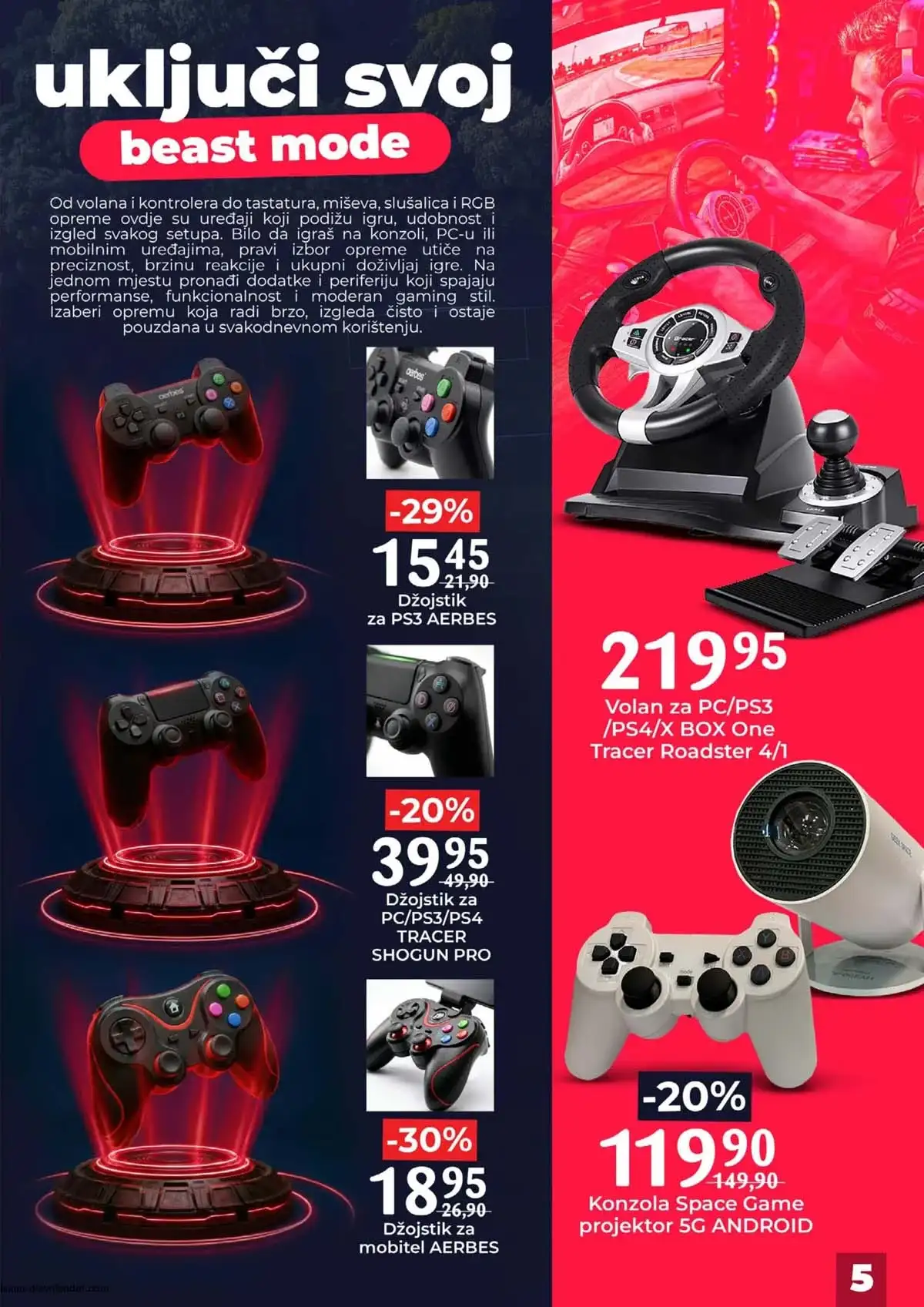 Bingo GAME ZONE sniženja dodatna gaming oprema katalog akcija do 27.04.2026 strana 5