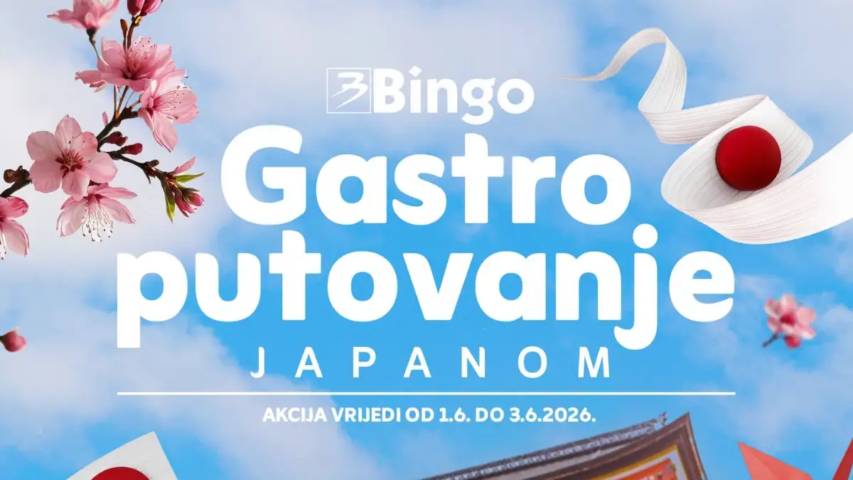 Bingo Gastro putovanje Japanom akcija do 21% sushi proizvodi azijska kuhinja i japanski specijaliteti do 03.06.2026