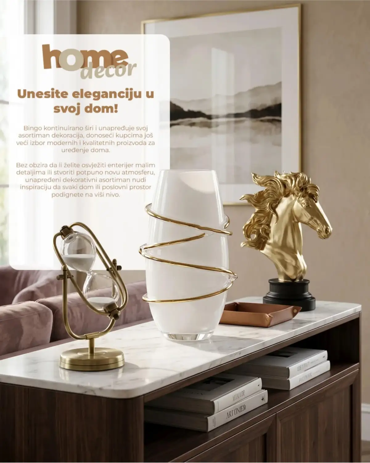 Bingo Home Decor katalog maj 2026 dekorativne figure vaze i elegantni detalji