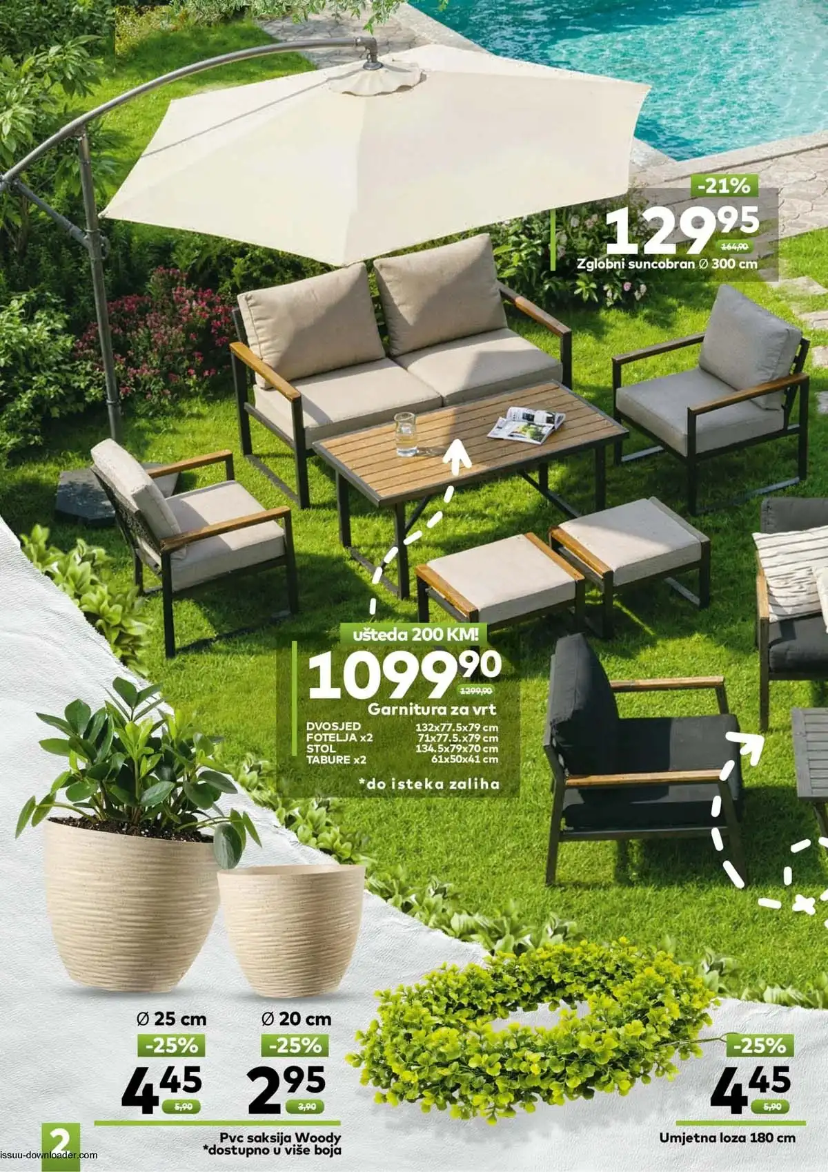 Bingo sniženja do 50% vrt ležaljke ljuljačke katalog akcija do 20.05.2026 strana 2