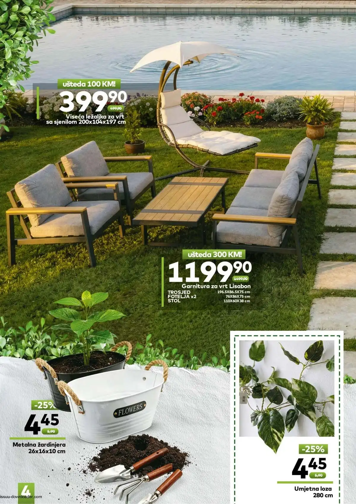 Bingo sniženja do 50% vrt stolovi stolice garniture katalog akcija do 20.05.2026 strana 4