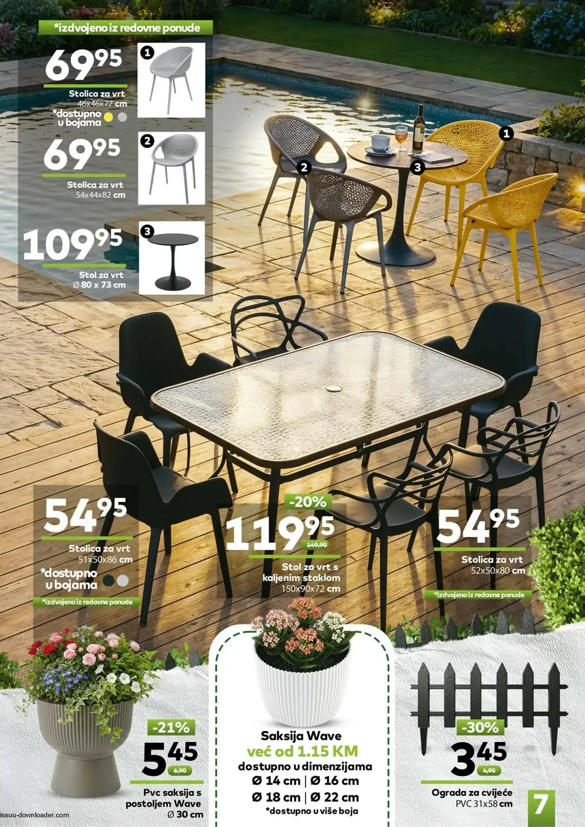 Bingo sniženja do 50% vrt ležaljke ljuljačke katalog akcija do 20.05.2026 strana 7