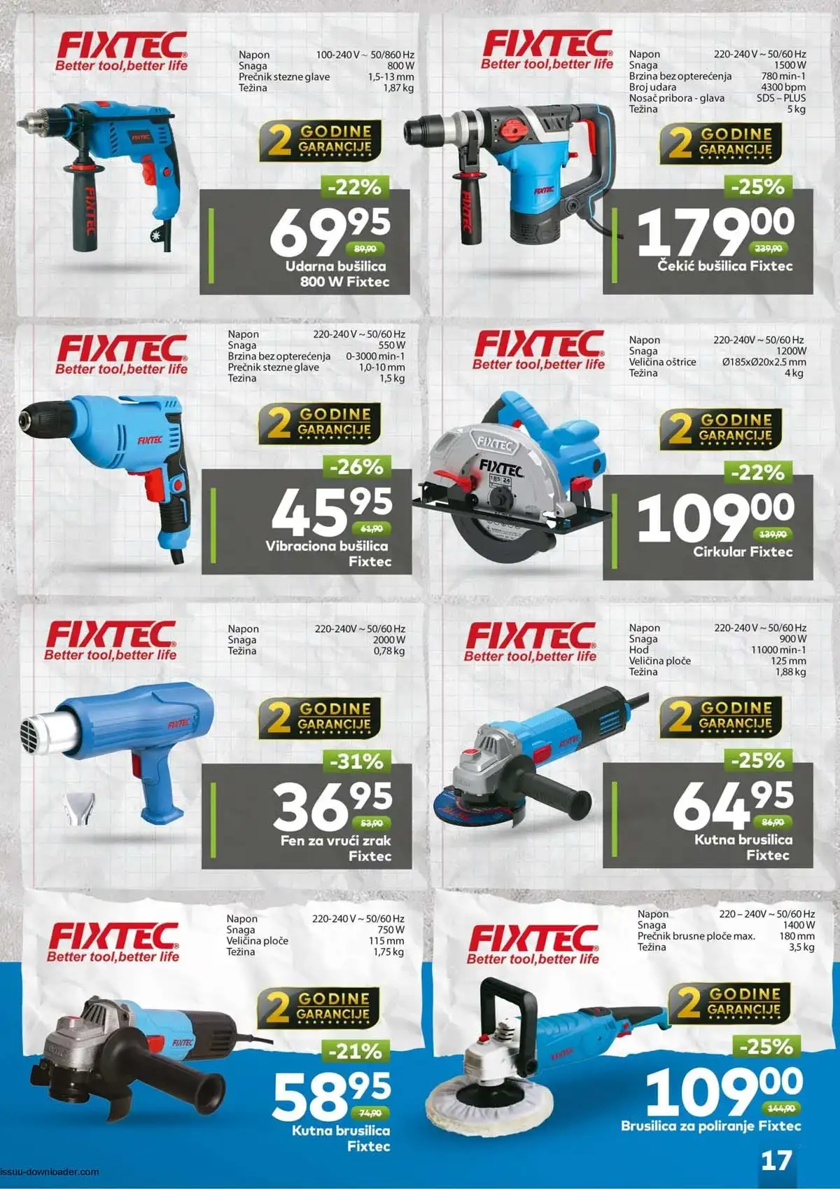Bingo sniženja do 50% električni alat profesionalni alati katalog akcija do 20.05.2026 strana 17