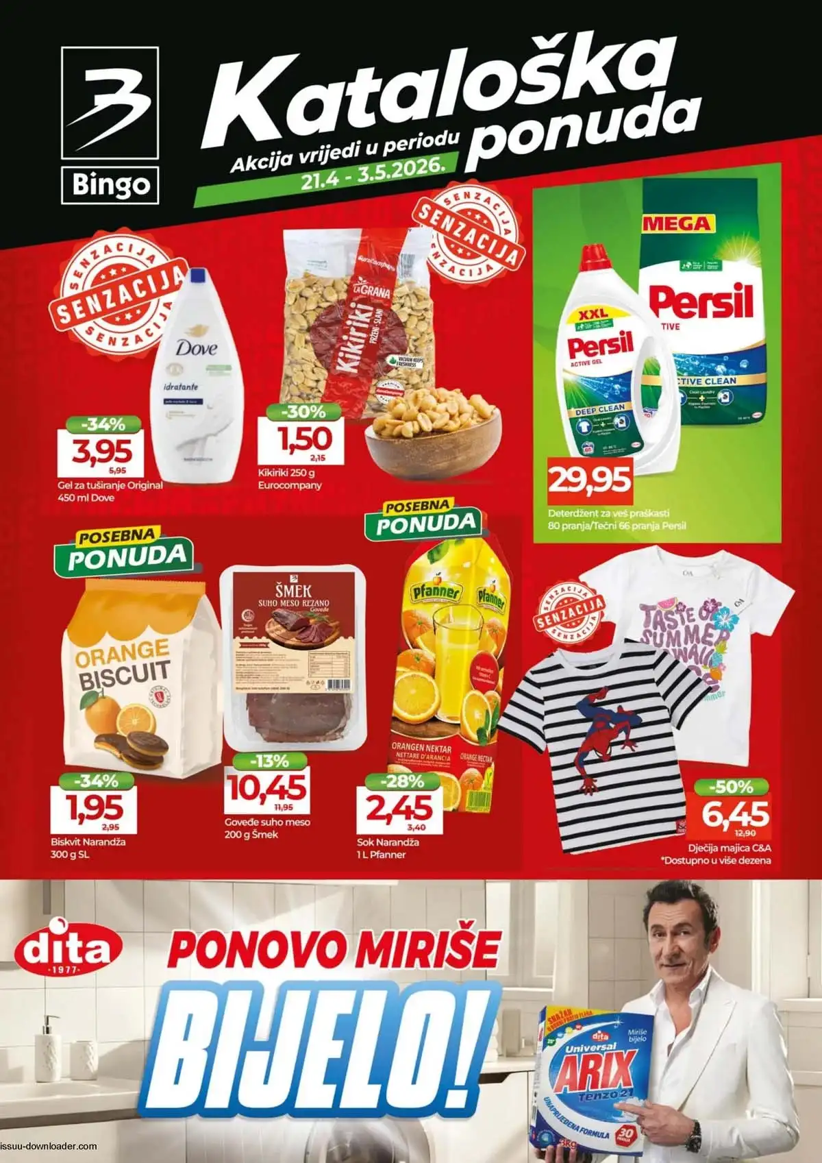 Bingo katalog sniženja do 03. maja 2026 – prehrambeni proizvodi na akciji