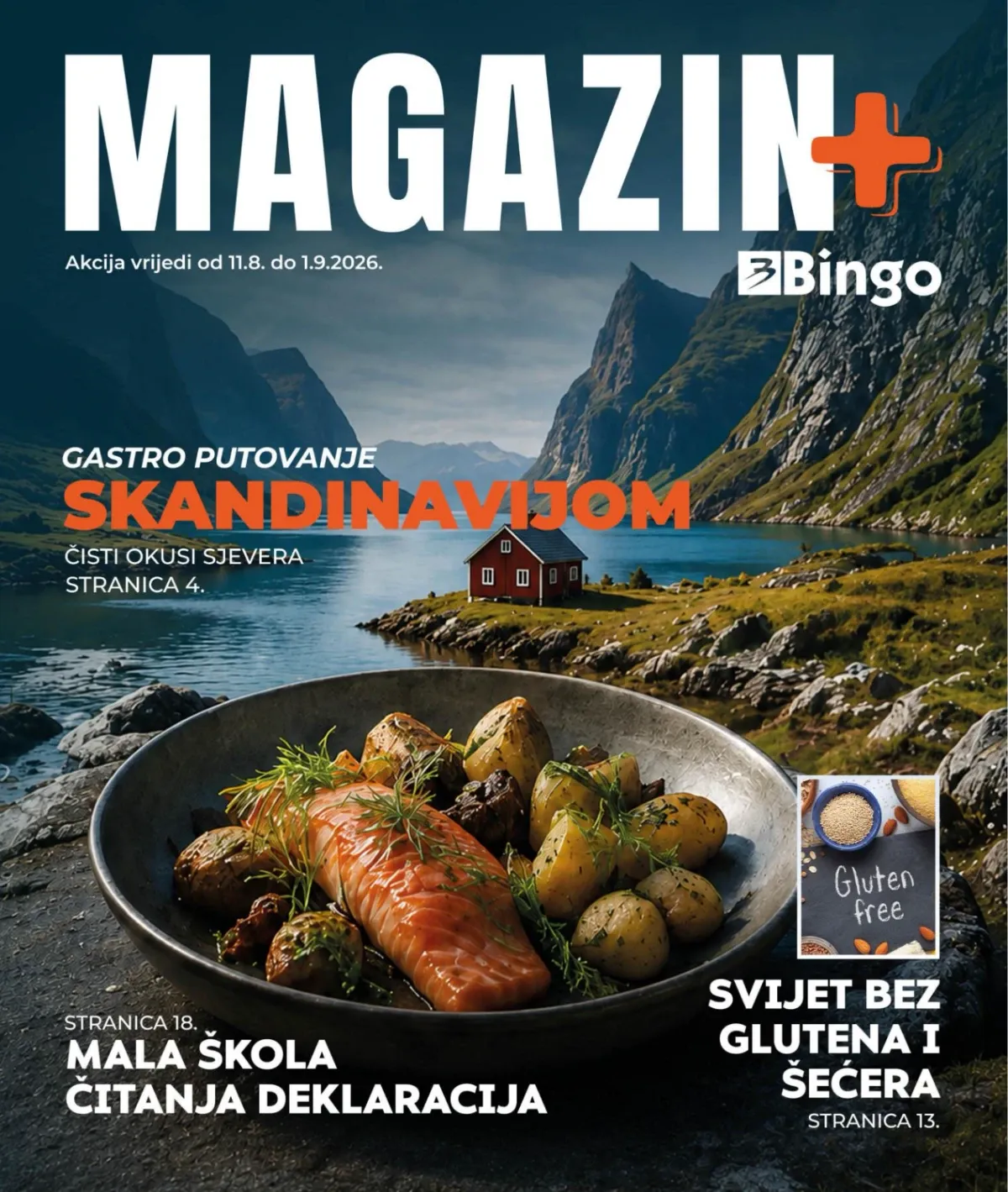 Bingo Magazin+ od 11.08. do 01.09.2026. – akcije, recepti, gastro ideje, proizvodi za prehranu i ljetnu njegu