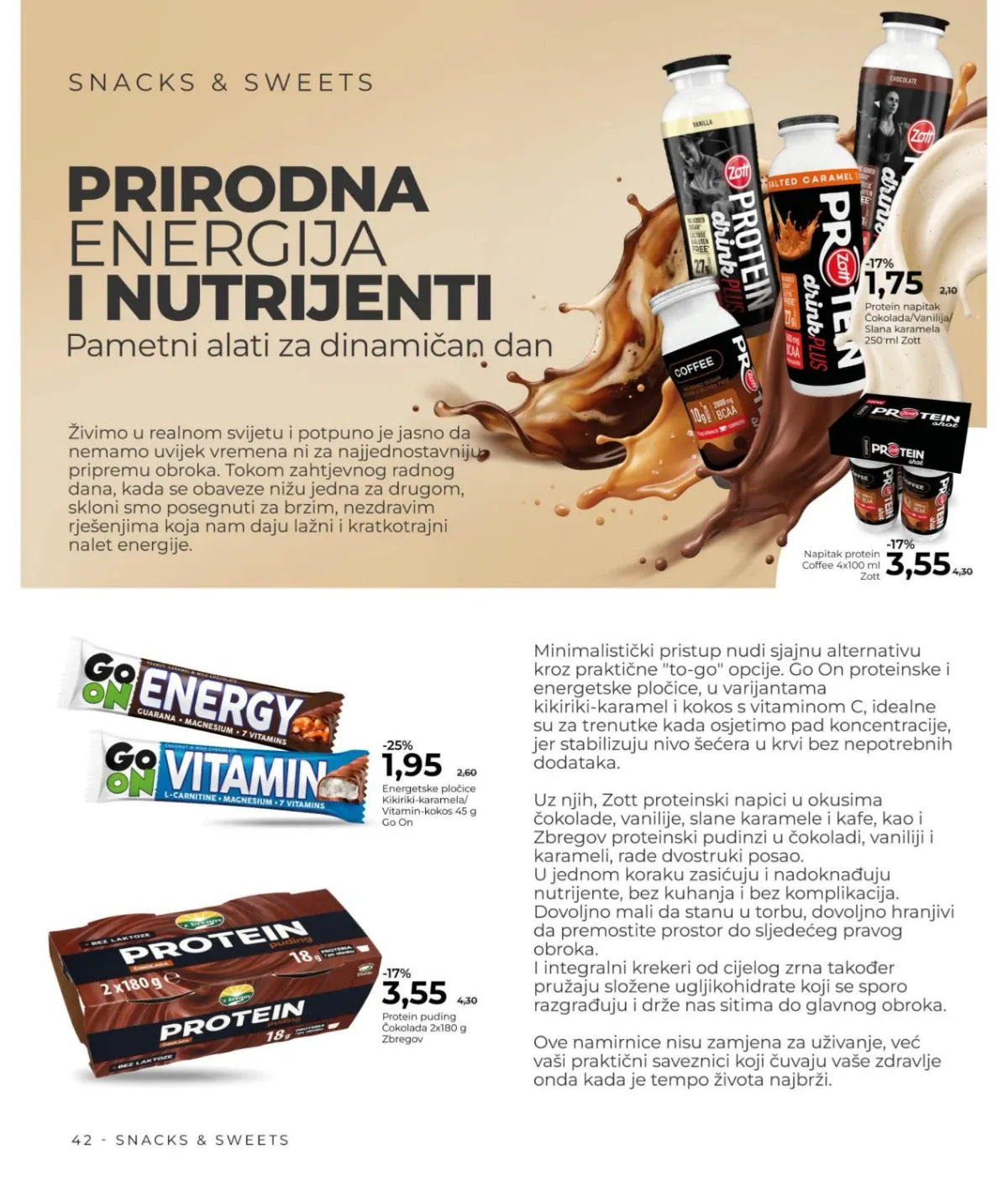Bingo Magazin+ do 01.09.2026. – Zott proteinski napici, Go On pločice i Zbregov proteinski puding