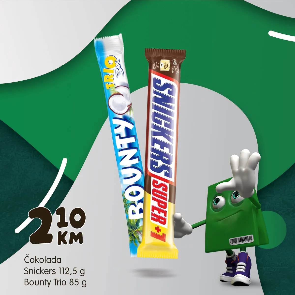 Bingo TRIO ponuda – Snickers 112,5 g i Bounty Trio 85 g po cijeni od 2,10 KM