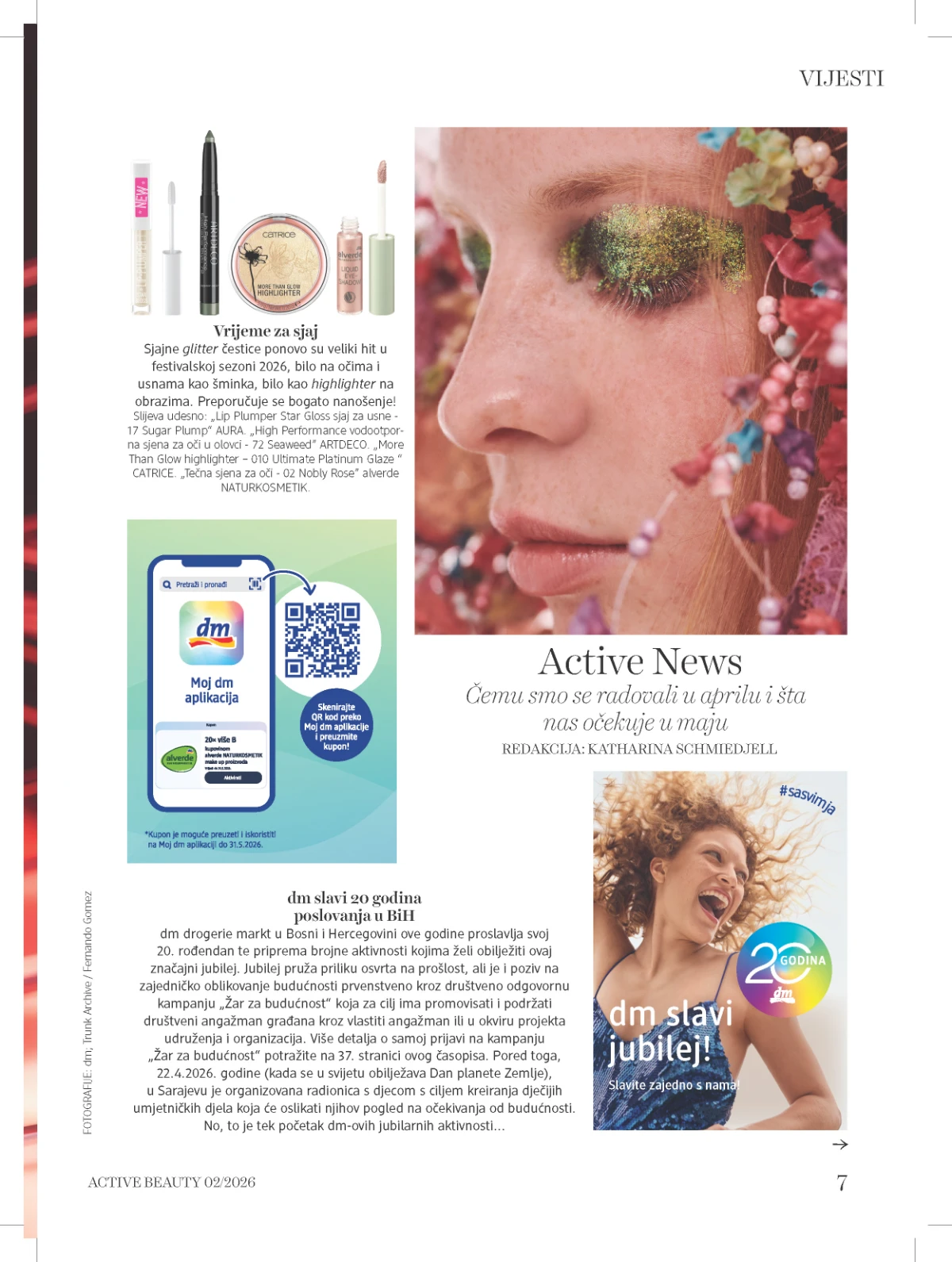 dm beauty novosti – glitter make-up i jubilej 20 godina