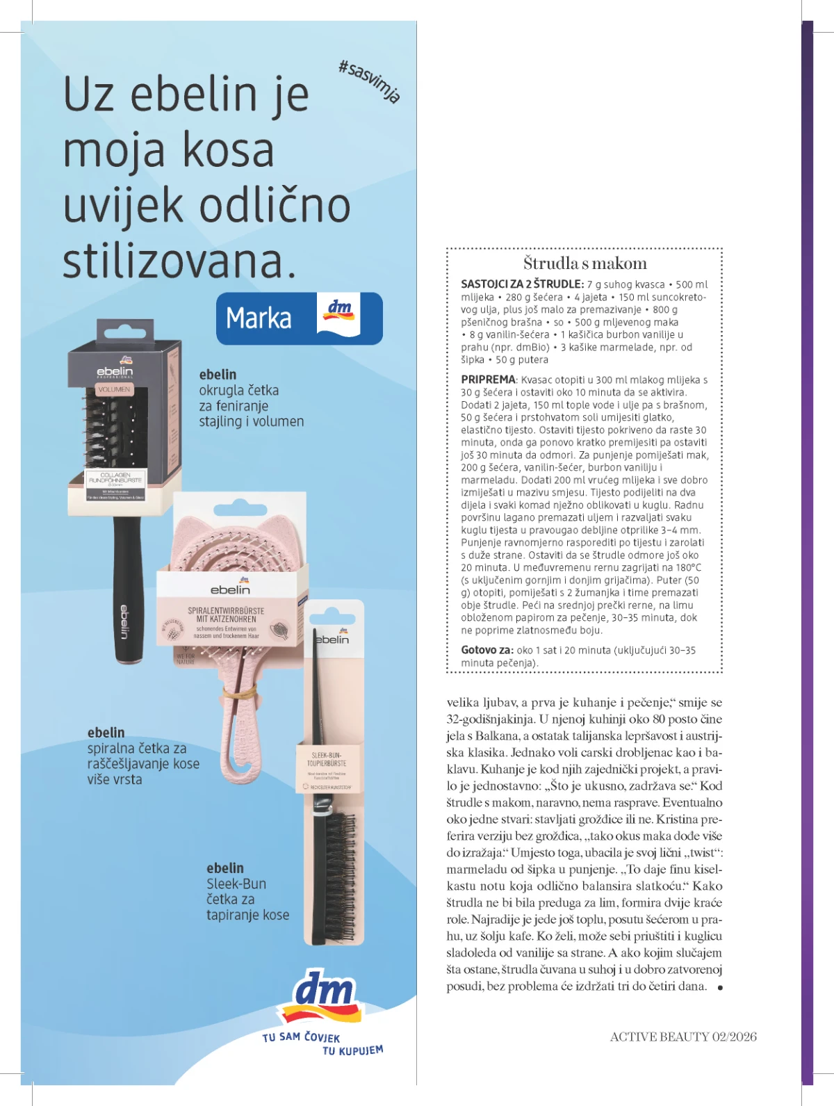 dm Active Beauty strana 54 – njega tijela i hidratacija