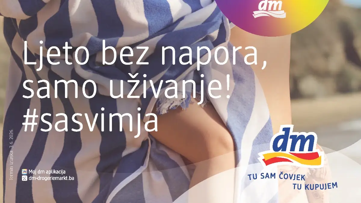 dm katalog juni 2026 – ljetna ponuda, njega, kozmetika i proizvodi za ljeto do 50% popusta