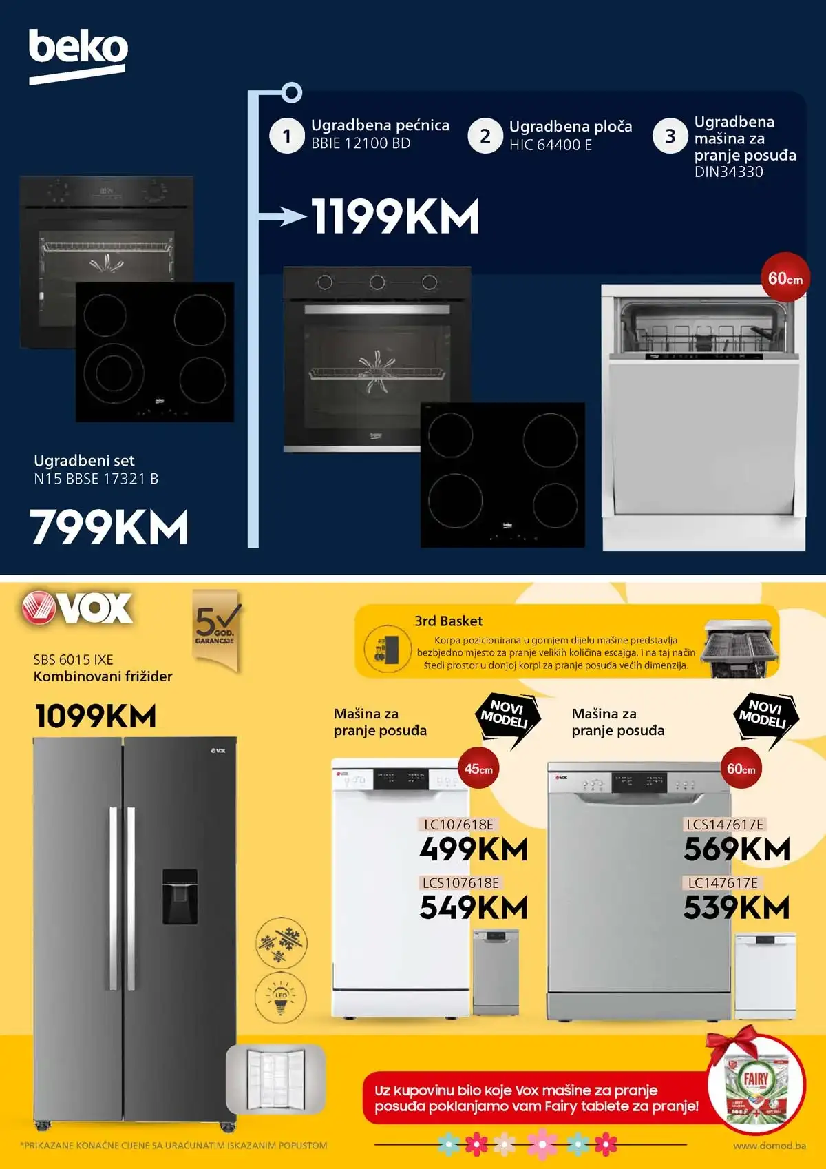 DOMOD katalog strana 8 – sniženja tehnike, bijele tehnike i kućnih aparata Bosna i Hercegovina