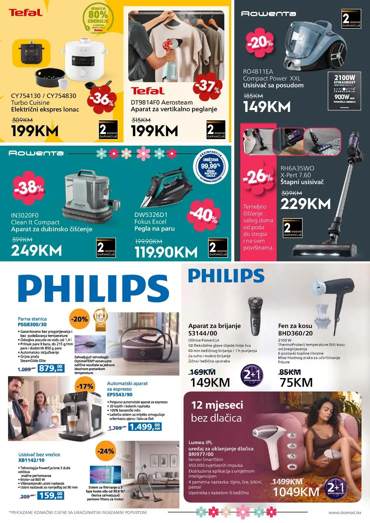 DOMOD katalog strana 10 – sniženja tehnike, bijele tehnike i kućnih aparata Bosna i Hercegovina