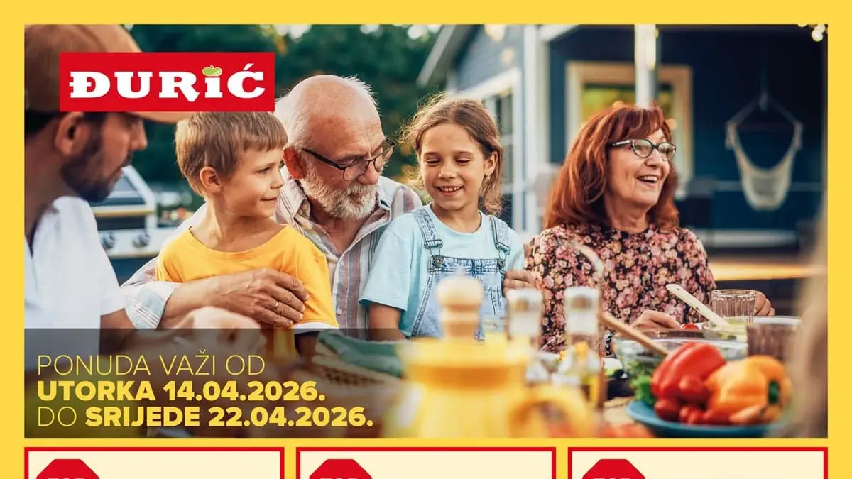 Đurić katalog sniženja prehrana piće kućni proizvodi do 22.04.2026
