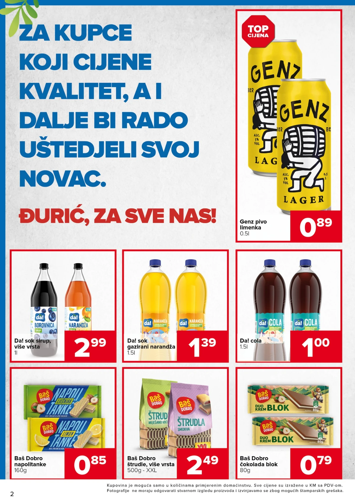 Đurić akcija 21.05–03.06.2026 – salame, sirevi, masline i prehrambeni proizvodi po sniženim cijenama