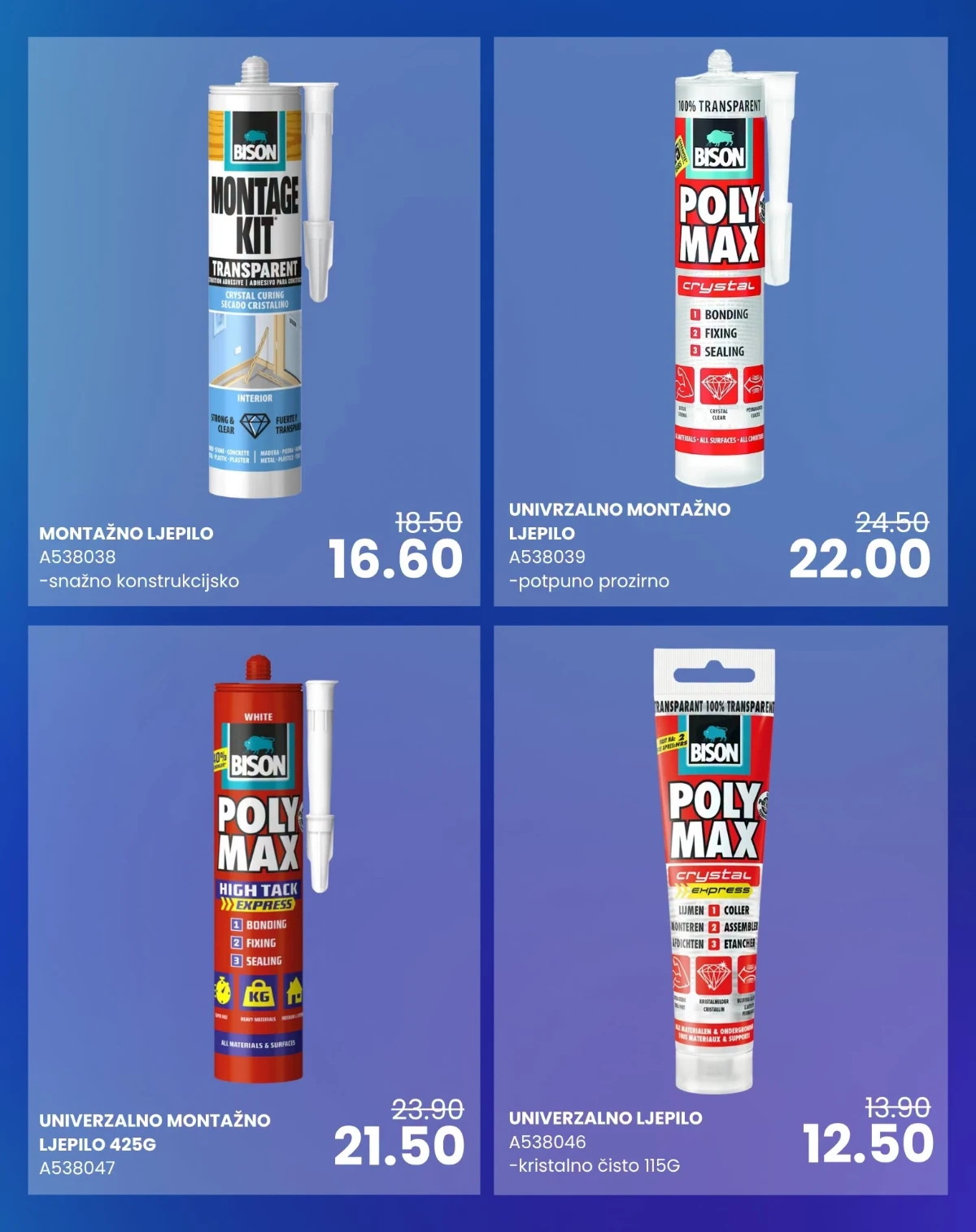 Bison montažna ljepila i Montage Kit u FIS akciji
