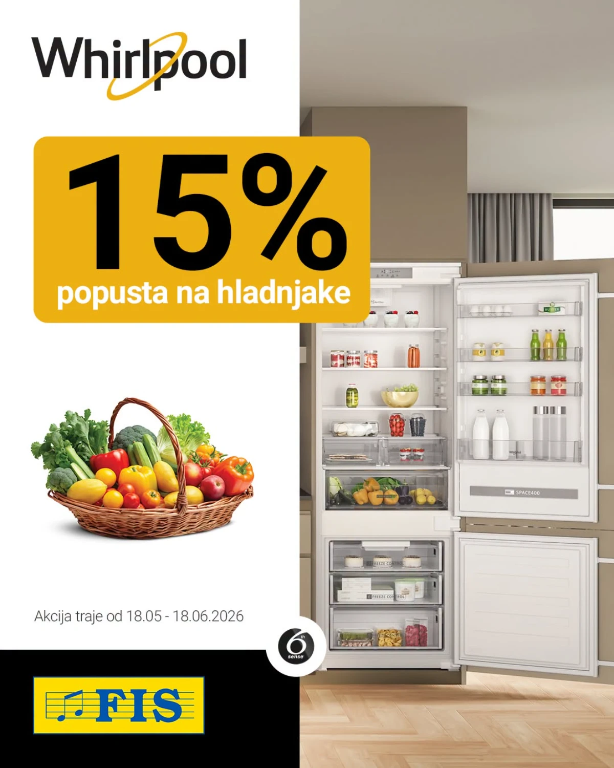Whirlpool hladnjaci na akciji u FIS katalogu do 18.06.2026