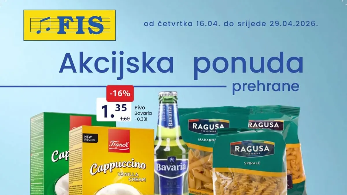 FIS snizenja do 42% – prehrana i hemija na akciji do 29.04.2026