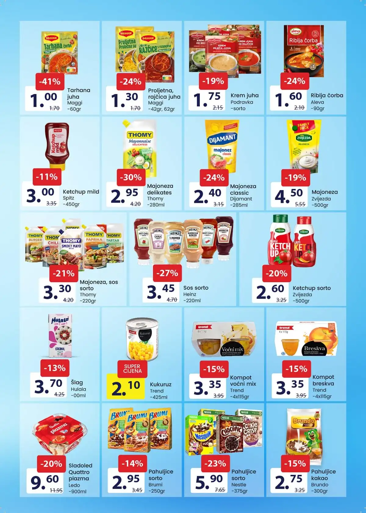 FIS katalog akcija – prehrambeni proizvodi i hemija na sniženju