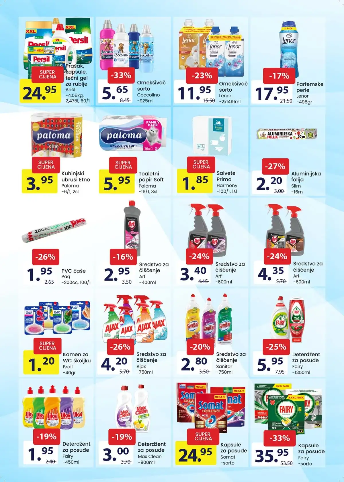 FIS katalog akcija – proizvodi za dom i higijenu na sniženju