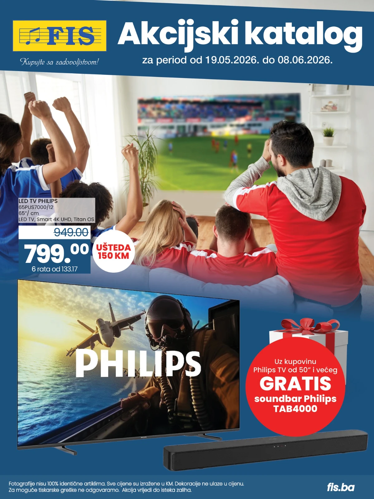 FIS akcijski katalog tehnike – TV uređaji, Philips aparati i Samsung tehnika na akciji
