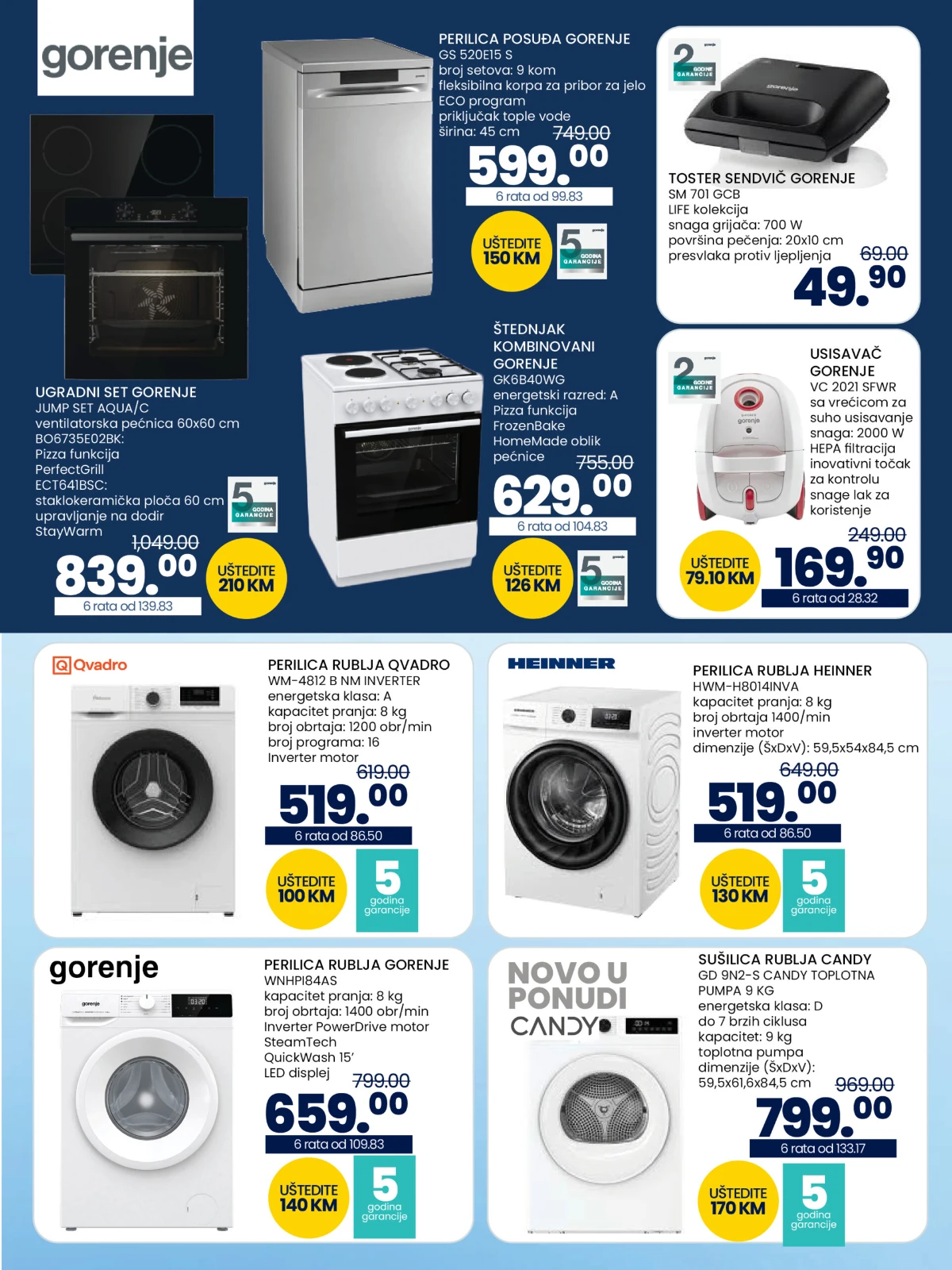 FIS katalog do 14.09.2026. – Gorenje ugradbeni set, štednjak, perilice rublja, perilica posuđa i usisivač