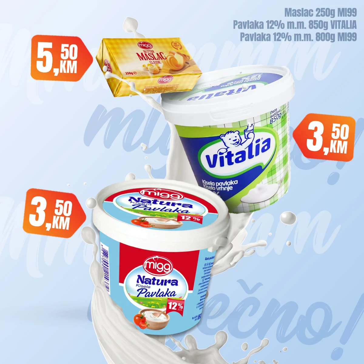 Fortuna Market vikend akcija strana 6 – maslac M99 i pavlaka Vitalia