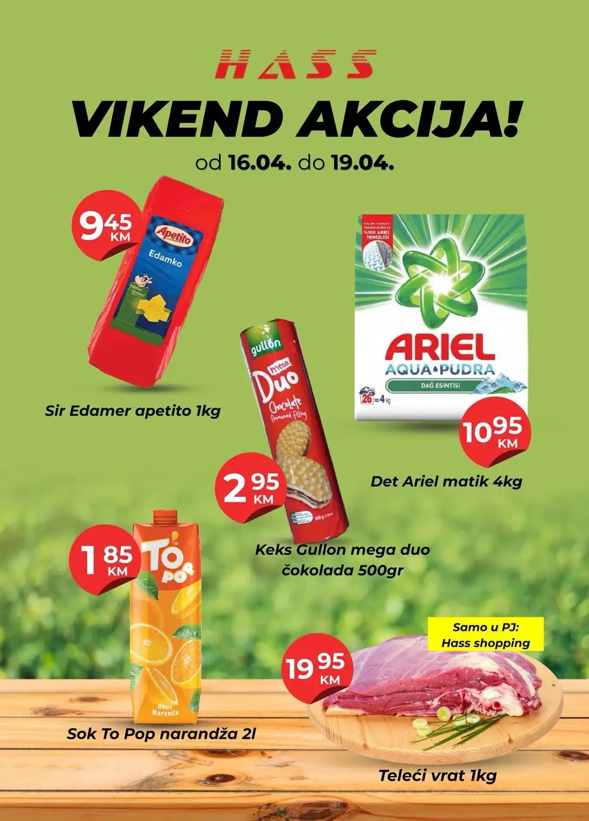 Hass Komerc katalog vikend akcija sniženja prehrane do 19. aprila 2026