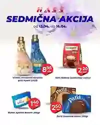 Hass Komerc sedmična akcija sniženja prehrane i kućnih proizvoda do 16. aprila 2026 katalog