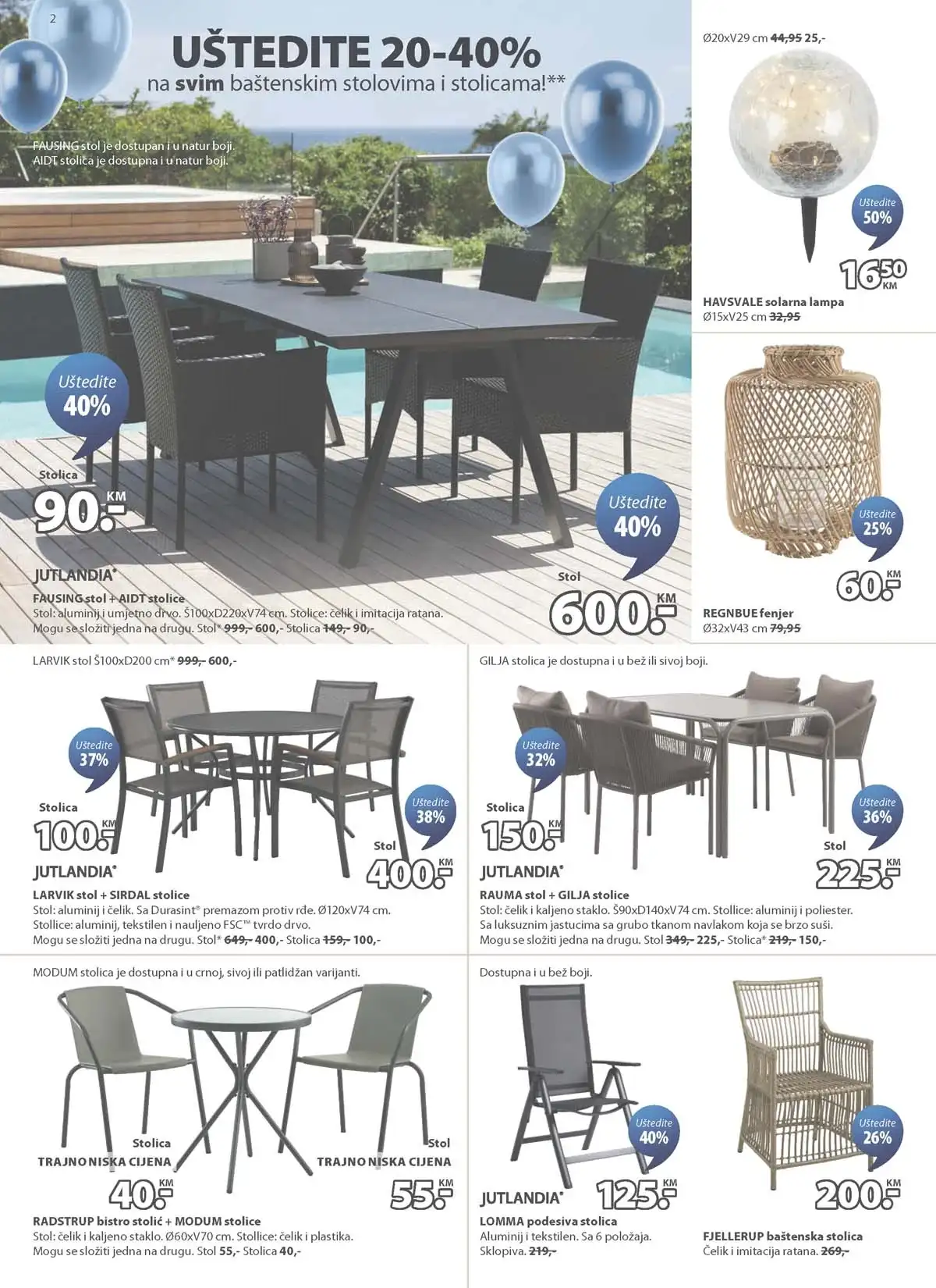 JYSK rođendanska akcija katalog sniženja namještaja i opreme za dom – strana 2 – do 28.04.2026