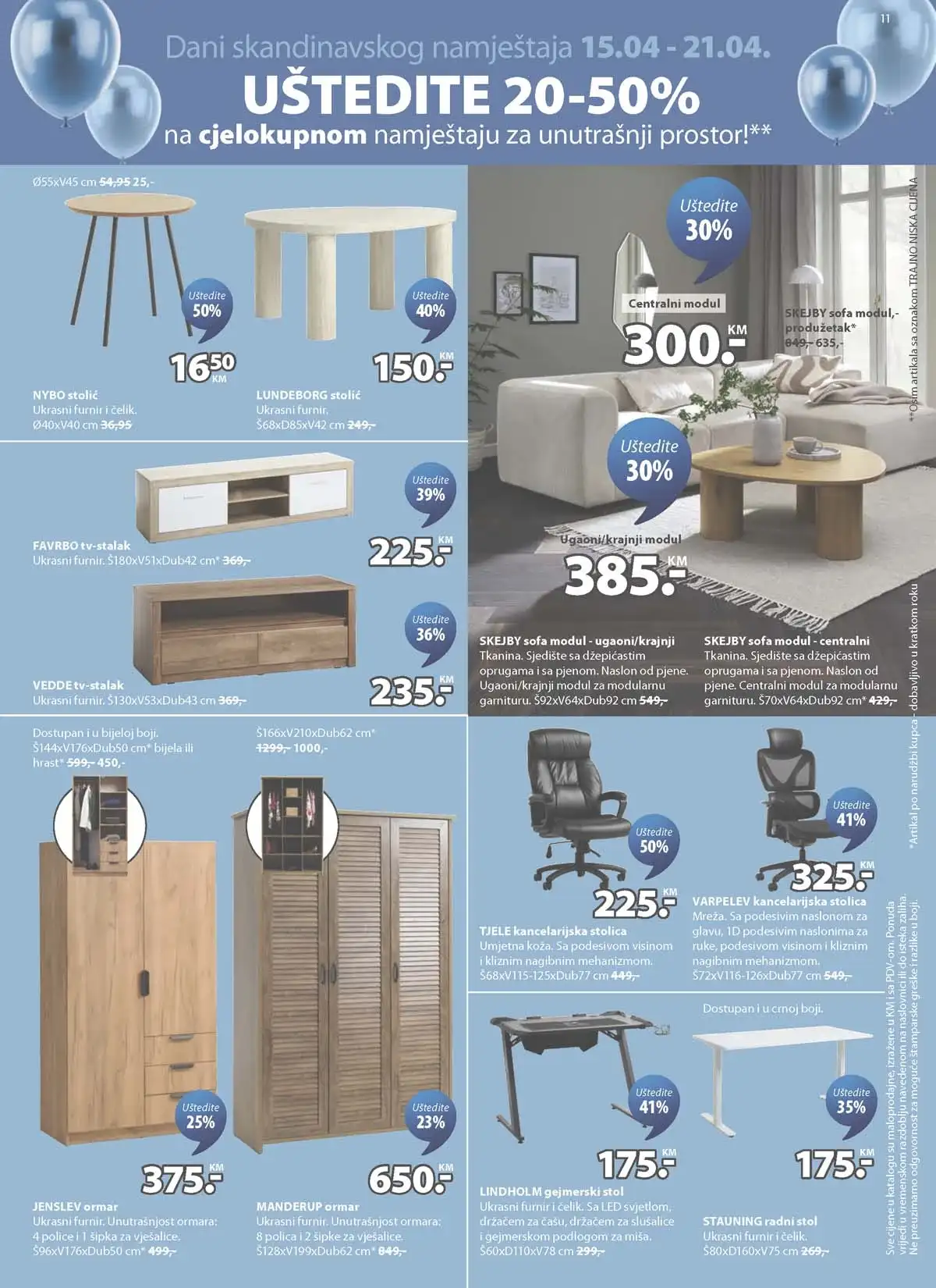JYSK rođendanska akcija katalog sniženja namještaja i opreme za dom – strana 11 – do 28.04.2026