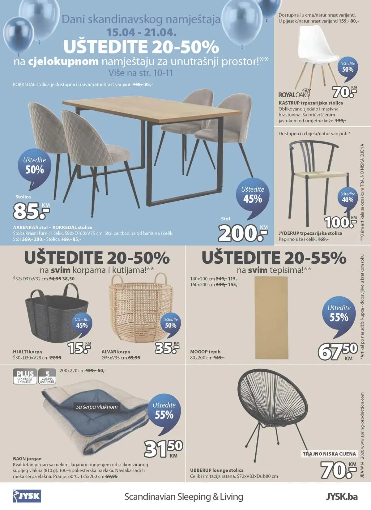 JYSK rođendanska akcija katalog sniženja namještaja i opreme za dom – strana 12 – do 28.04.2026