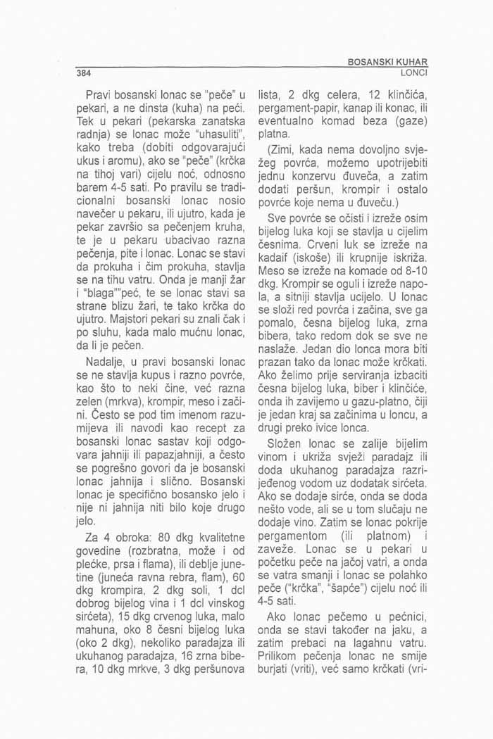 Recepti Bosanski kuhar  Alija Lakišić