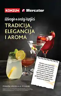 Konzum i Mercator katalog pića akcija maj 2026