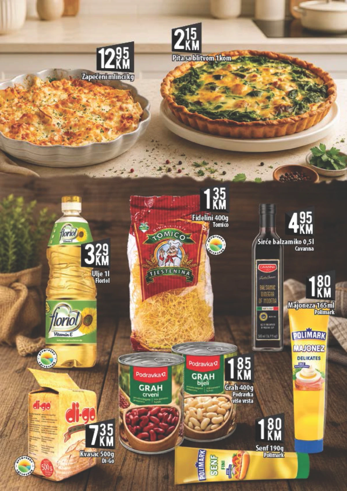 Kort katalog ulje i osnovne namirnice Kort katalog – ulje, grah i gotova jela po akcijskim cijenama