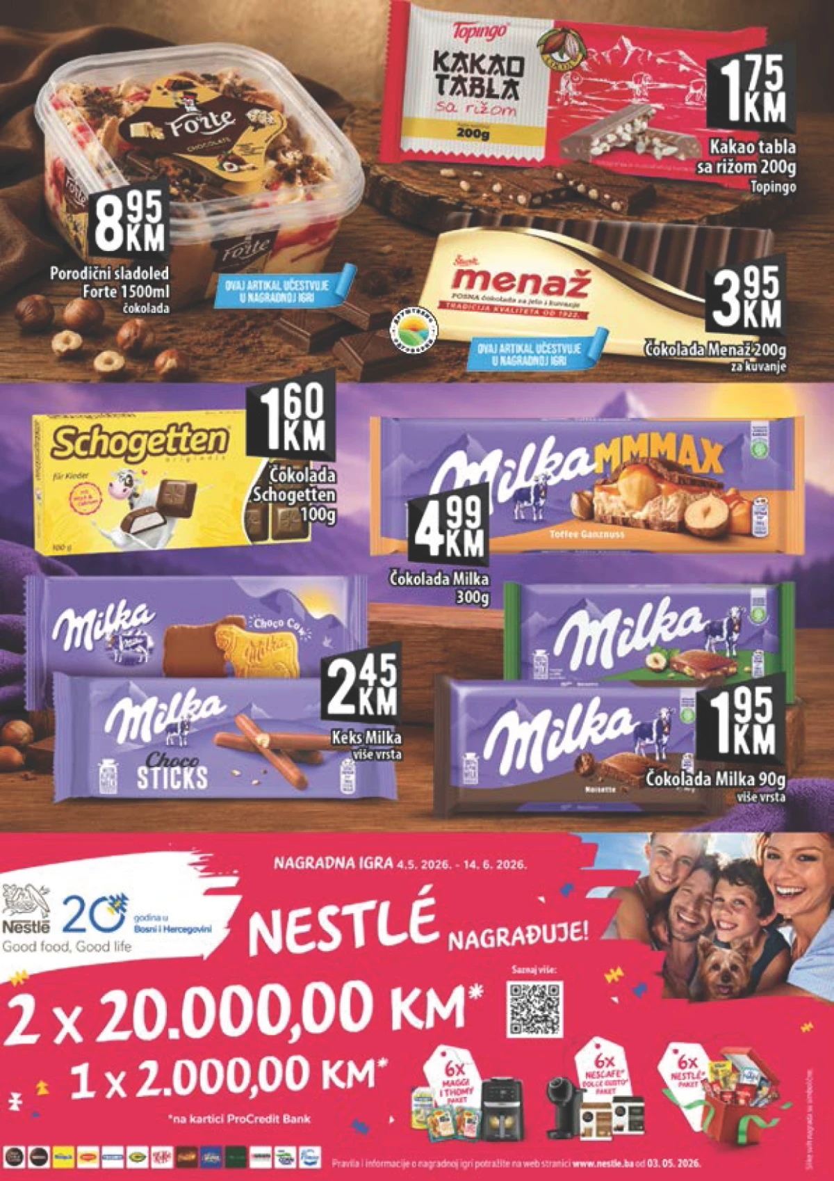 Kort katalog sladoledi i čokolade Kort katalog – Milka, sladoled i Schogetten po akcijskim cijenama