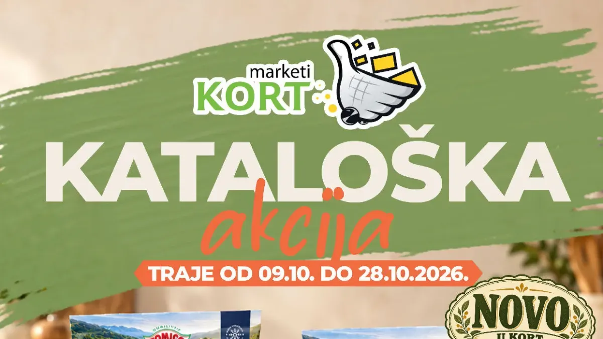 KORT katalog od 9. do 28.10.2026. – naslovna stranica kataloške akcije