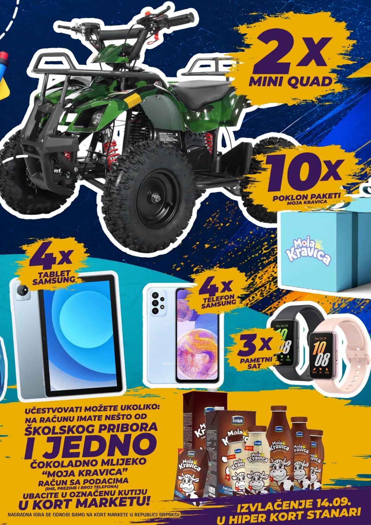 KORT nagradna igra – mini quad, Samsung tablet, telefon, pametni sat i poklon paketi