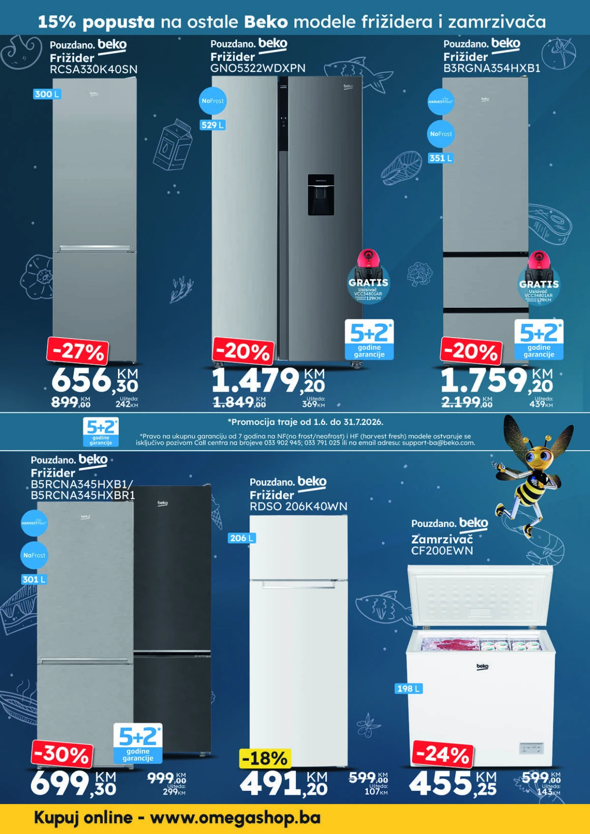 Omega Shop akcija Beko frižideri i zamrzivači do 30.06.2026 strana 2