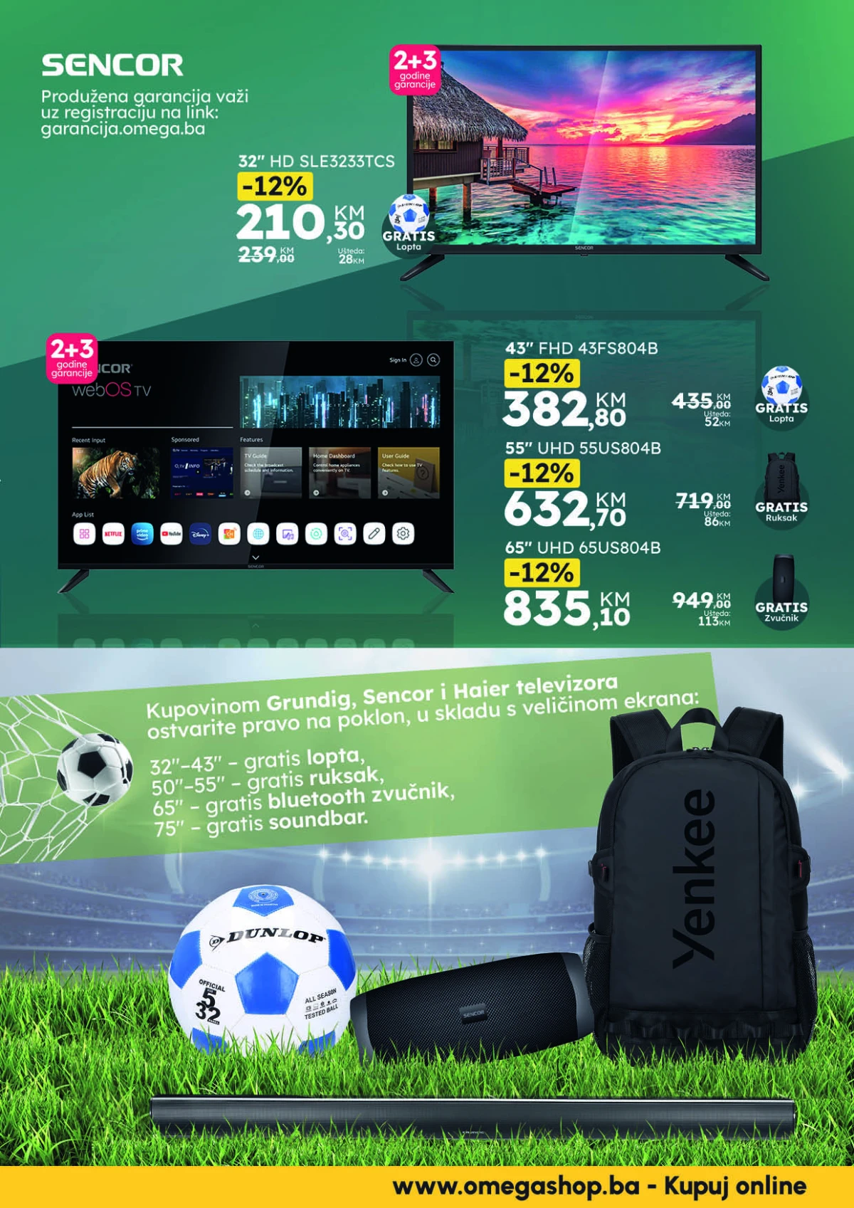 Omega Shop Sencor televizori akcija do 30.06.2026 strana 5