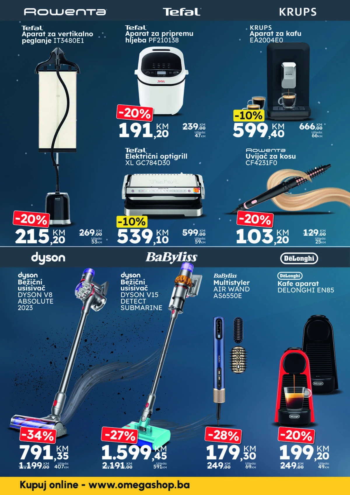 Omega Shop Rowenta Tefal Krups Dyson i DeLonghi akcija strana 10