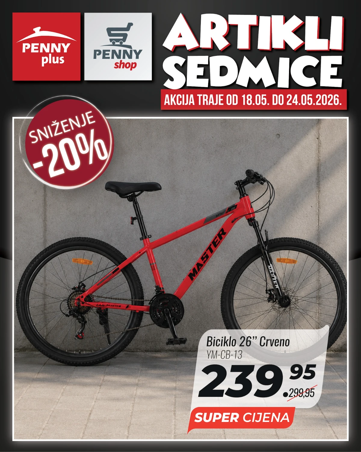 Penny katalog strana 6 – crvena bicikla na sniženju