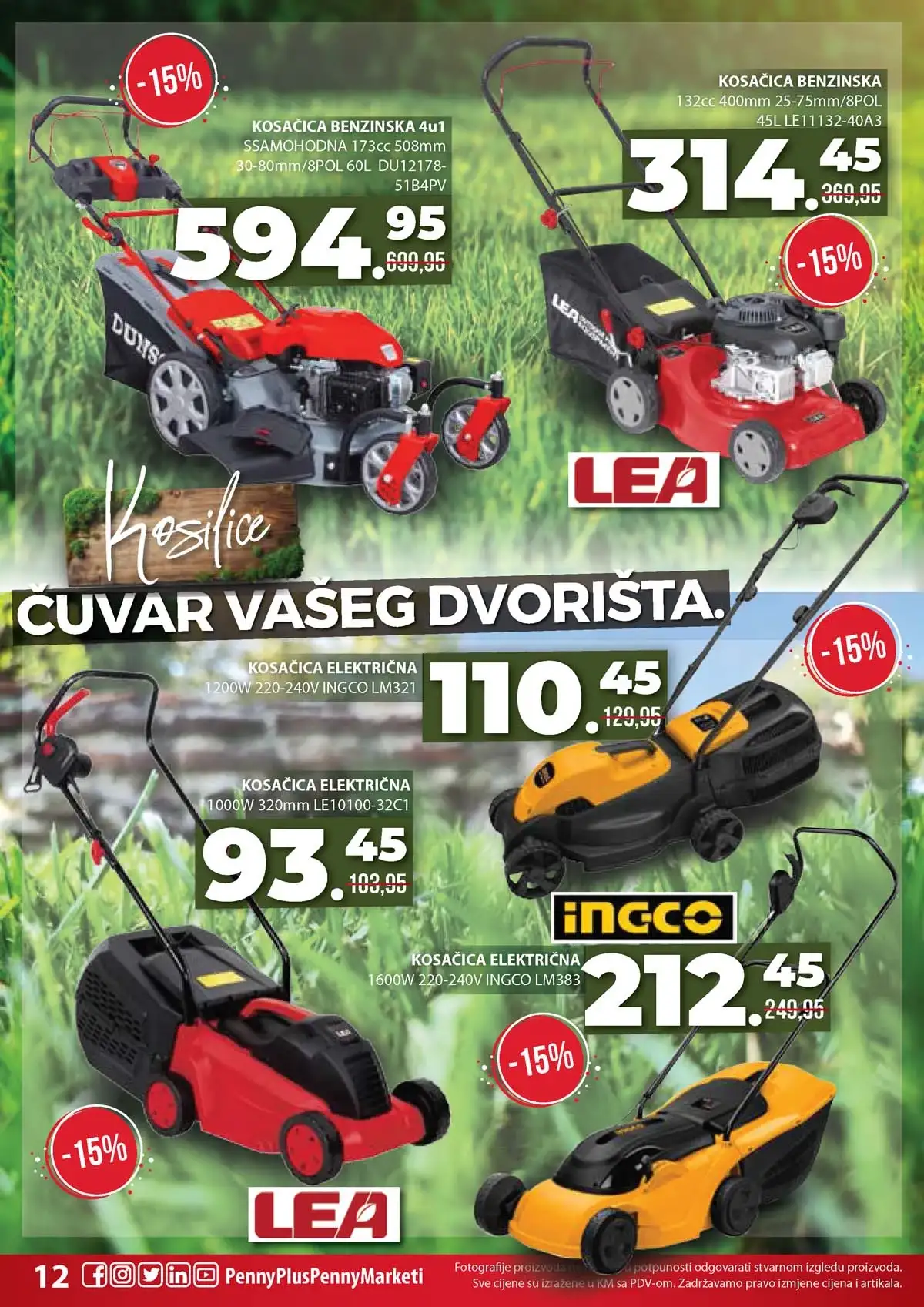 Penny Plus katalog Vaš izbor za savršen vrt – završna strana kataloga Penny Plus katalog Vaš izbor za savršen vrt strana 10 – kompletna ponuda za baštu i vrt do 18. aprila 2026