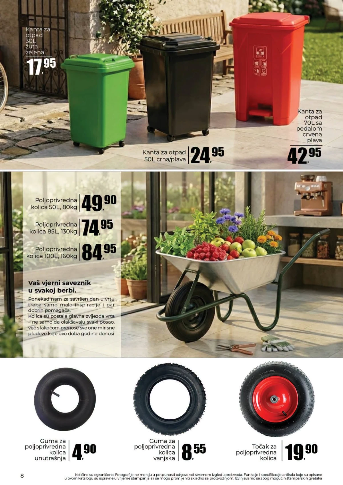 Robot katalog strana 8 kante za otpad poljoprivredna kolica gume i točkovi