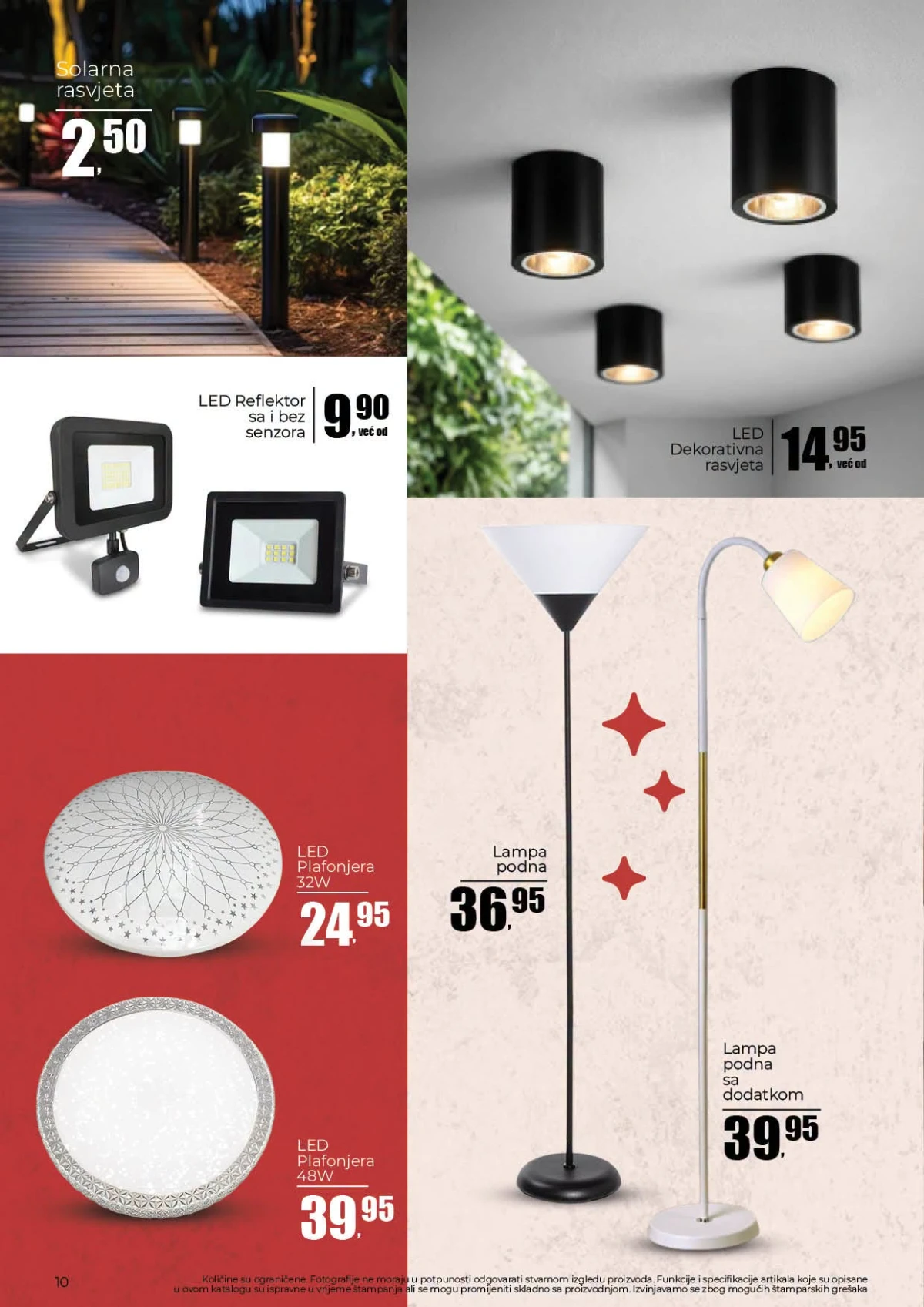 Robot katalog strana 10 solarna rasvjeta LED reflektori plafonjere i podne lampe