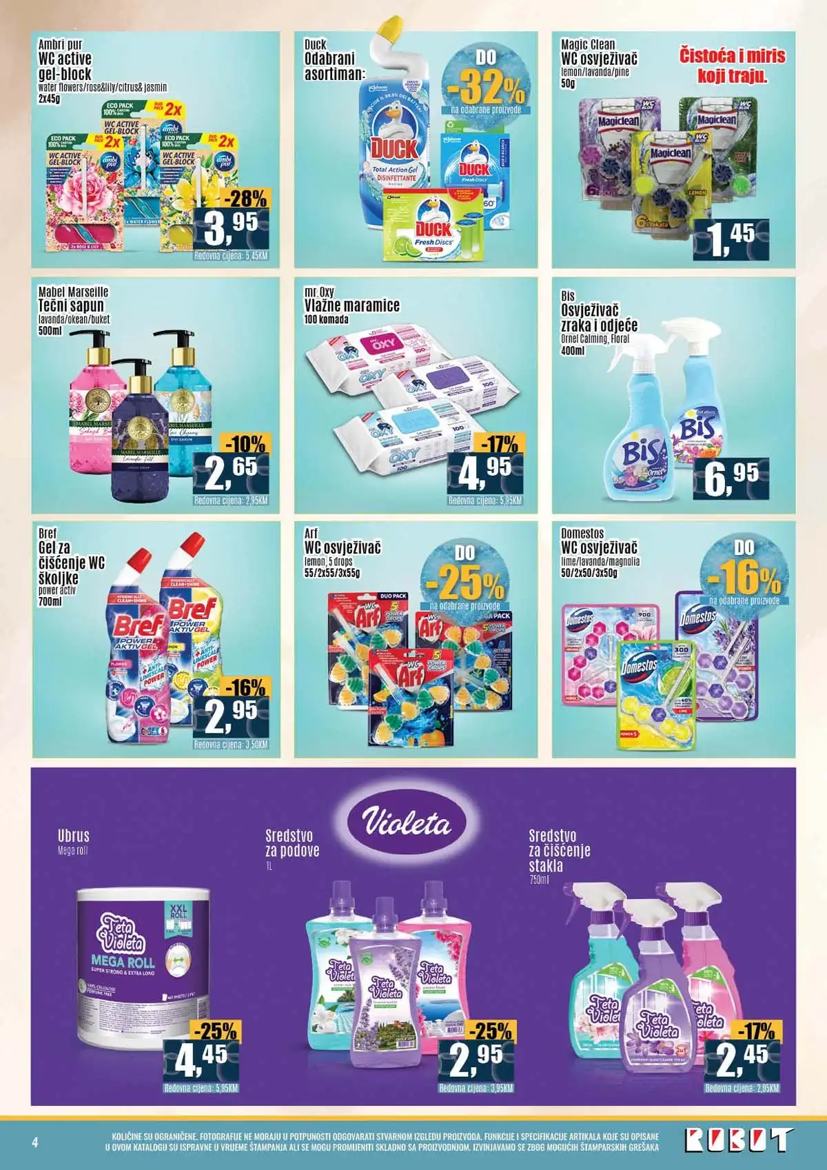 Robot katalog sniženja do 42 posto sredstva za čišćenje april 2026 strana 4